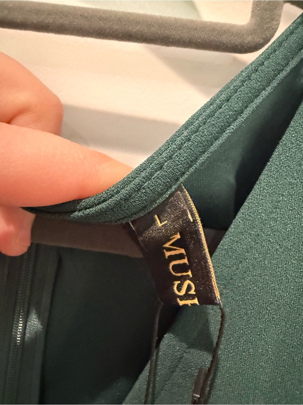Sleeveless Emerald V-Neck Maxi Dress NWT - Picture 4 of 11